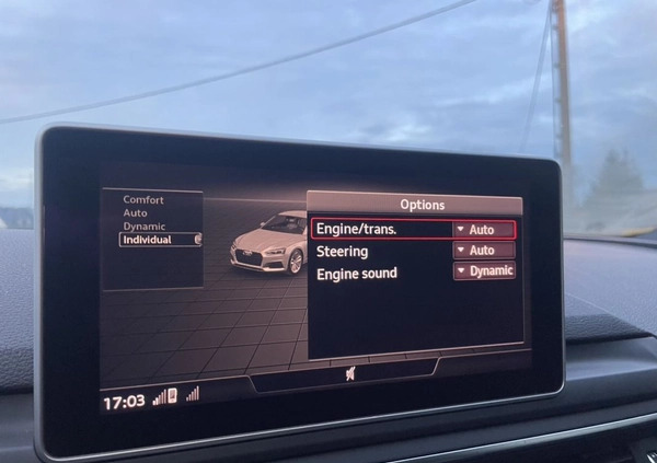 Audi A5 cena 108000 przebieg: 77000, rok produkcji 2018 z Złotów małe 529